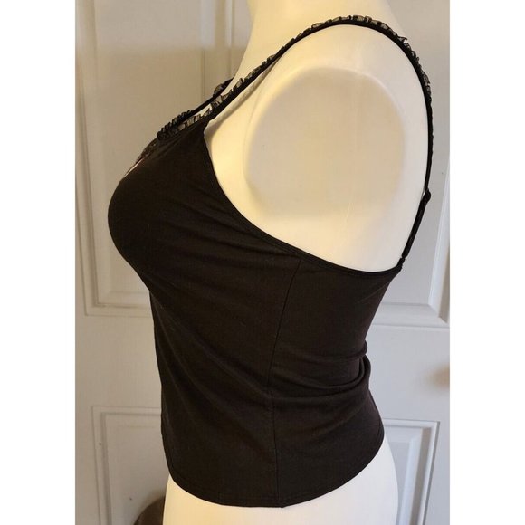 Susan Lucci Women's Sleeveless Ruffle Camisole Top Embroidered "Santa Baby" Sz L - Picture 5 of 10